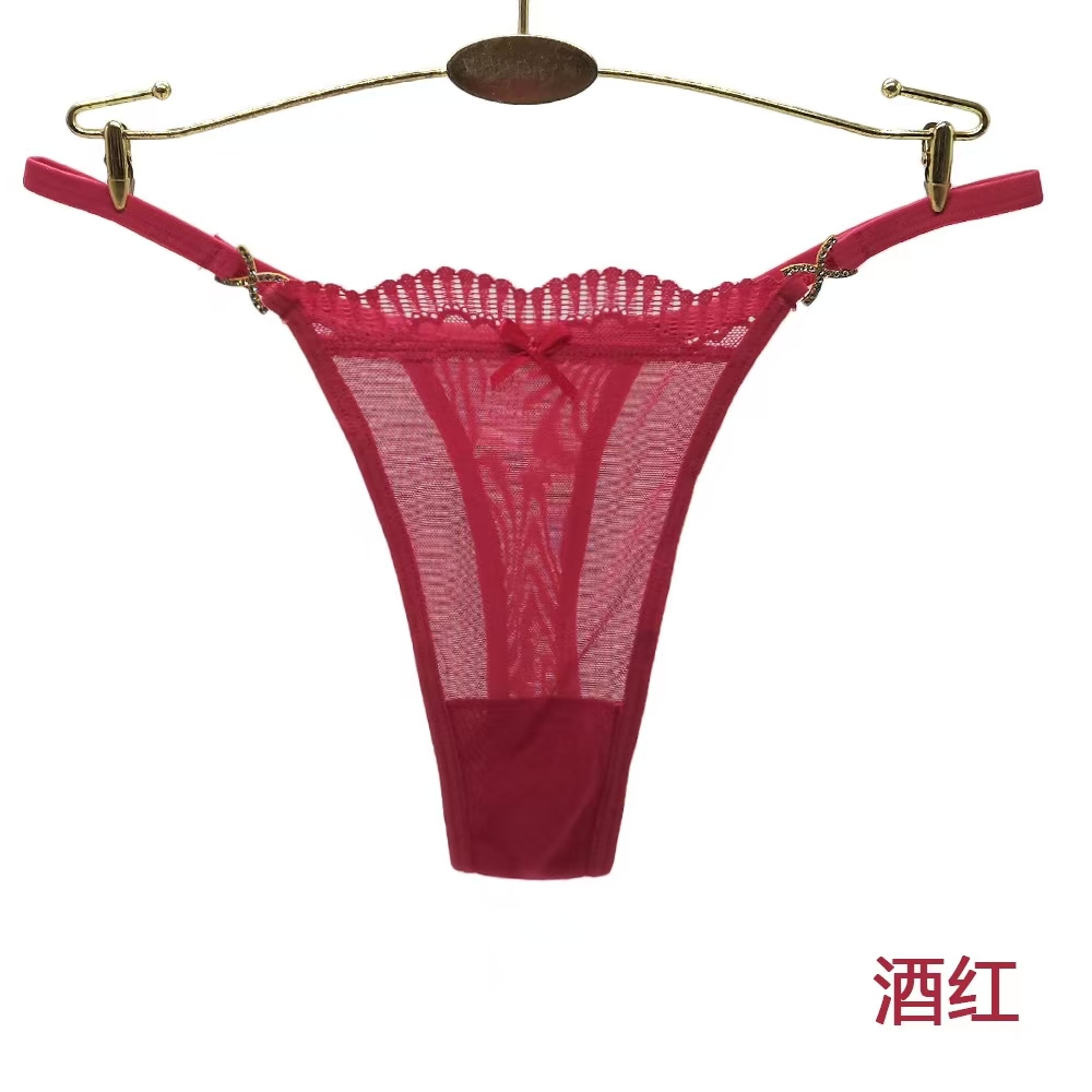 87496# женские трусики с сексуальными подтяжками из европы и америки для внешней торговли с кружевами из кружевных кружев в слишком тонких шортах Item Picture