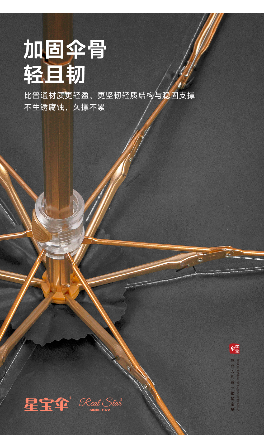 星宝伞5576五折口袋雨伞花朵原创黑胶零透光女士伞繁花伞防嗮uv晴雨2用详情16