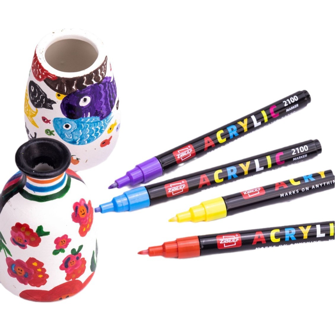 Wholesale of 2100 acrylic markers, student stationery, graffiti art pens, diy children's watercolor pens Item Picture