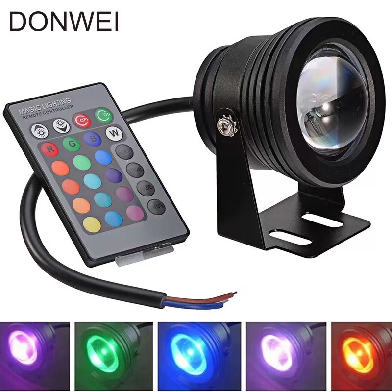 Color remote control LED wedding spotlights, borderless floodlights, wedding lighting equipment, underwater landscape lights pic 1