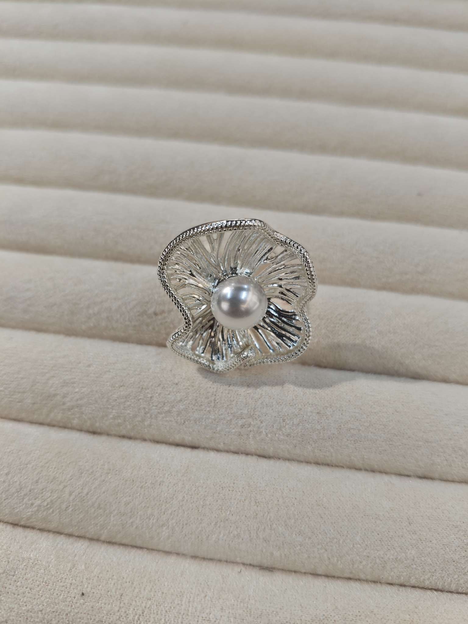 خاتم جديد، جوهرة الغلاف الجوي الأنيق خاتم النحاس detail image 3