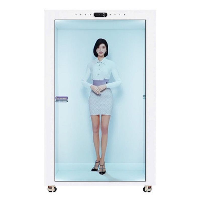 75-inch transparent cabinet AI digital human dialogue interaction holographic cabin Metaverse digital human OLED naked-eye 3D digital human 155202288