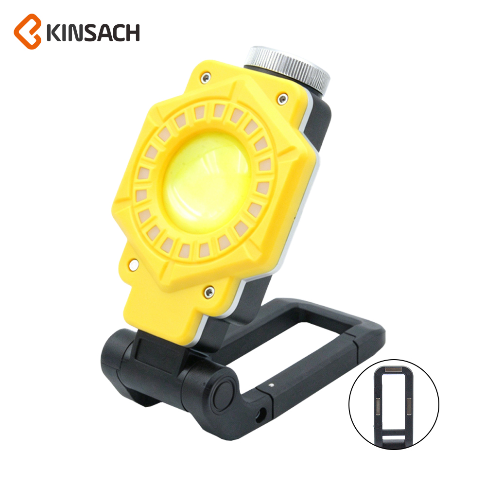 KINSACH铝合金多功能LED工作灯 露营投光户外照明 手提式便携手电筒图