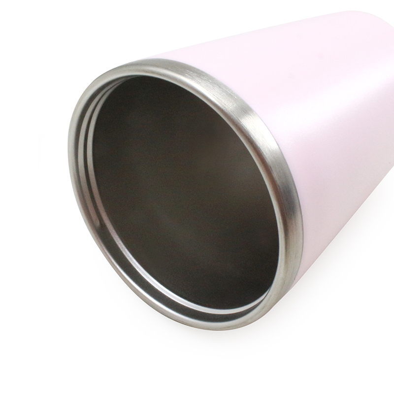 350ml outer plastic inner steel coffee cup water cup, summer outdoor sports water cup, 304 stainless steel inner liner, outer pp details Picture