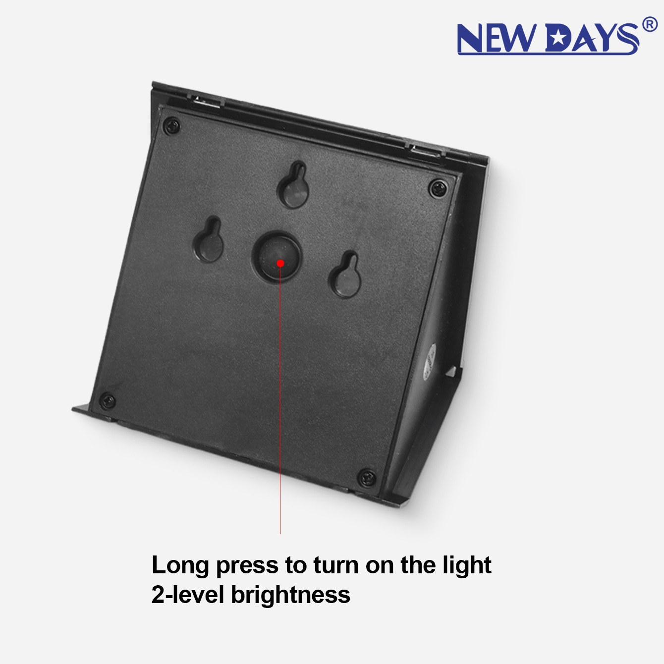 NEWDAYS brand cross-border new led solar wall lamps, outdoor waterproof energy-saving high-brightness lighting lamps, fast-charging small wall lamps, atmosphere garden lamps, solar panel garden lamps Item Picture