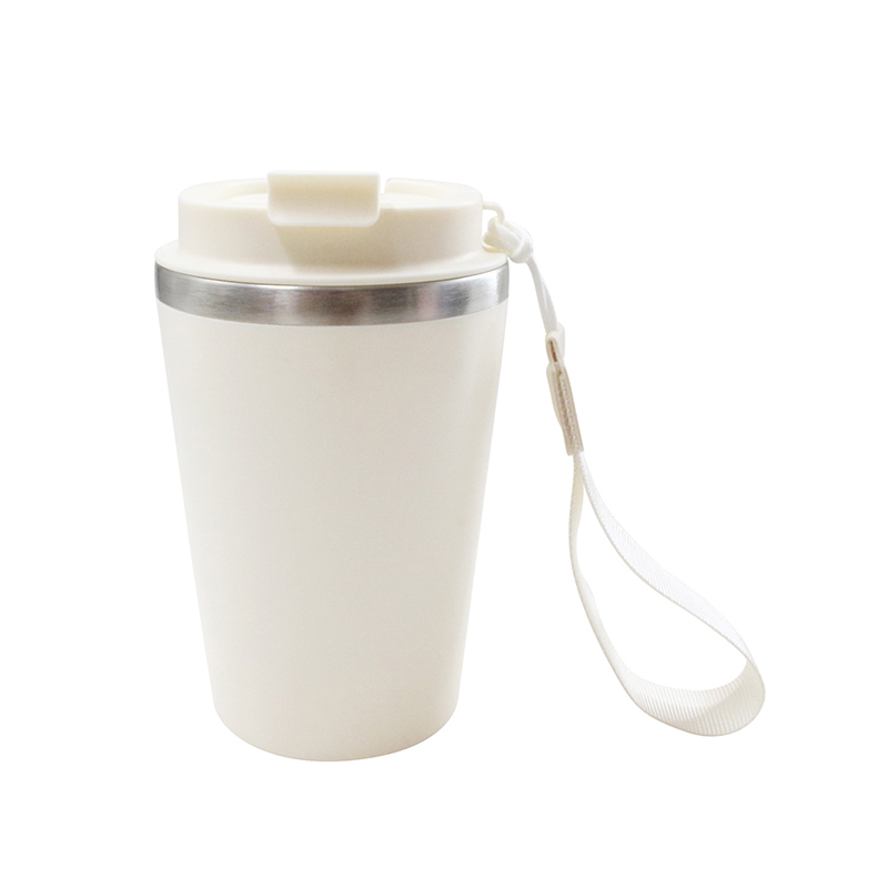 350ml outer plastic inner steel coffee cup water cup, summer outdoor sports water cup, 304 stainless steel inner liner, outer pp Item Picture
