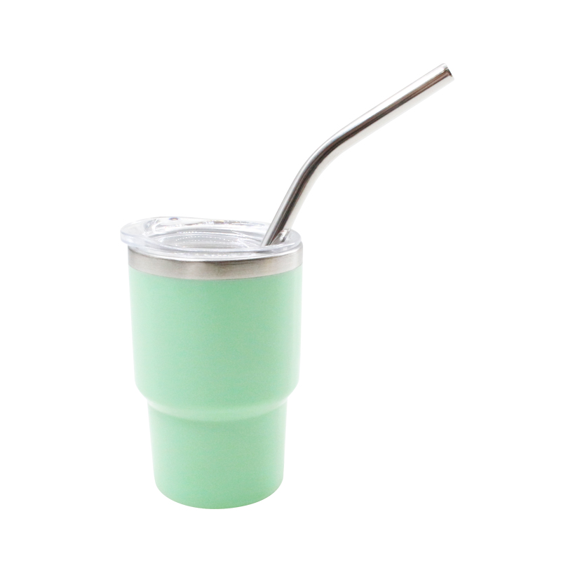 Multicolor fan you taza de coche tapa de pajita taza de café al aire libre taza de bebida 3oz plástico exterior interior acero 304 pequeña capacidad taza de agua Item Picture