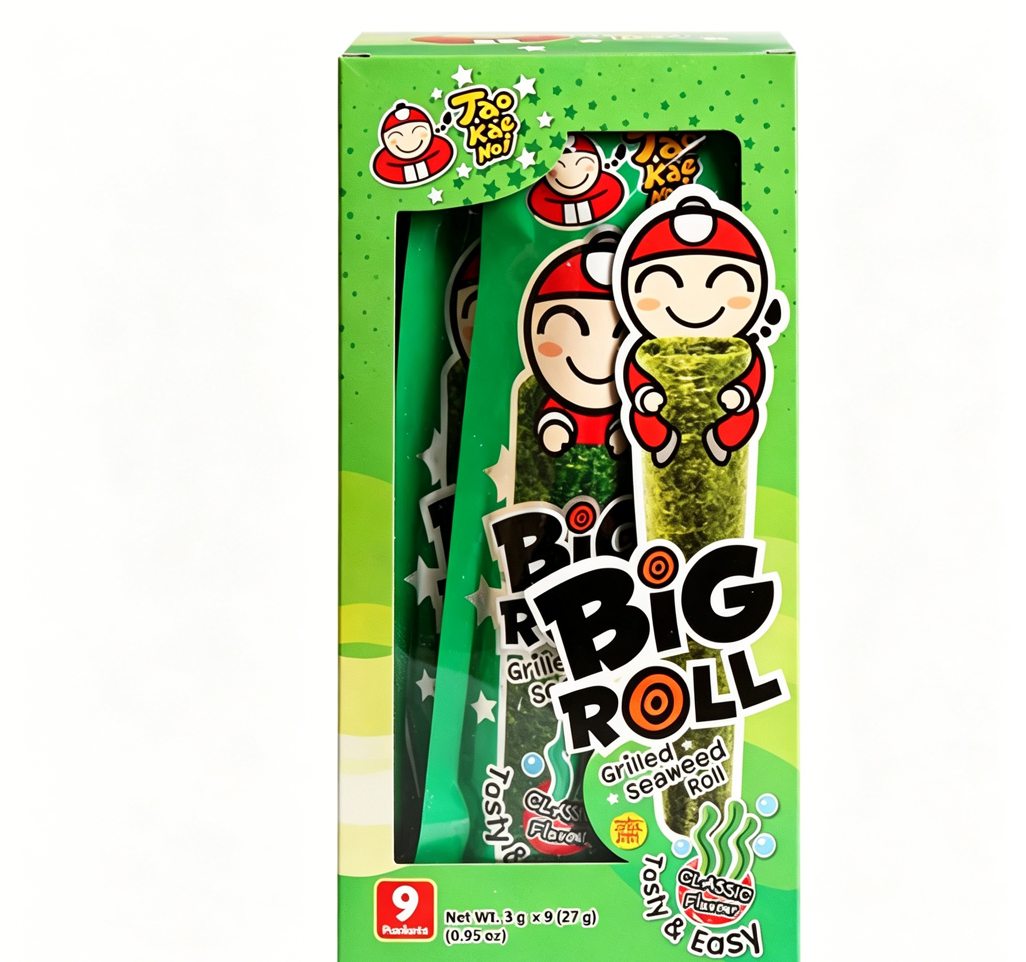 Free shipping! Thai Little Boss's 27g Crispy Seaweed Rolls, a light and satisfying snack with no burden Item Picture