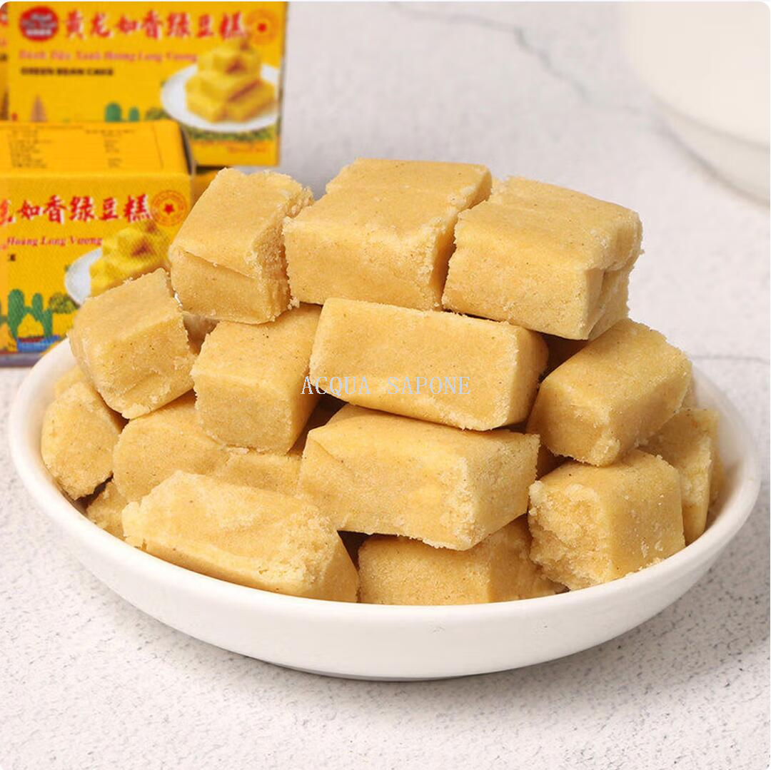 Free shipping! Vietnamese Ruxiang Huixiang Huanglong Mung Bean Cake 310g, made with traditional craftsmanship, is fine, dense, fragrant and not overly sweet Specification image