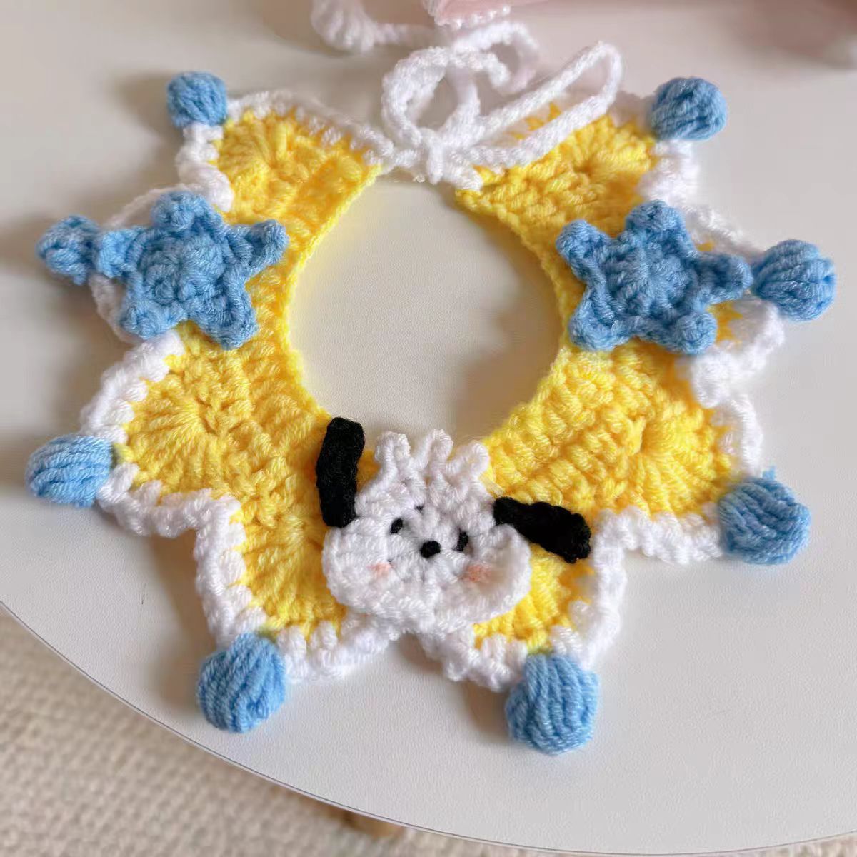 Pet saliva wipes, cat woven dog scarves, pet scarves, pet jewelry saliva pouches Item Picture