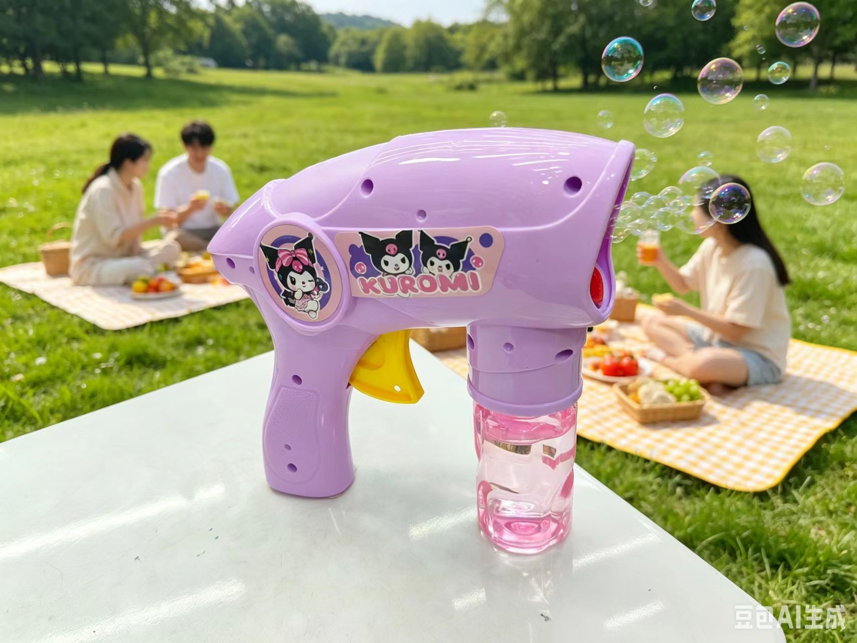 Kulomi Bubble machine, children's fully automatic bubble blowing gun, electric handheld, girlish outdoor internet-famous toy details Picture