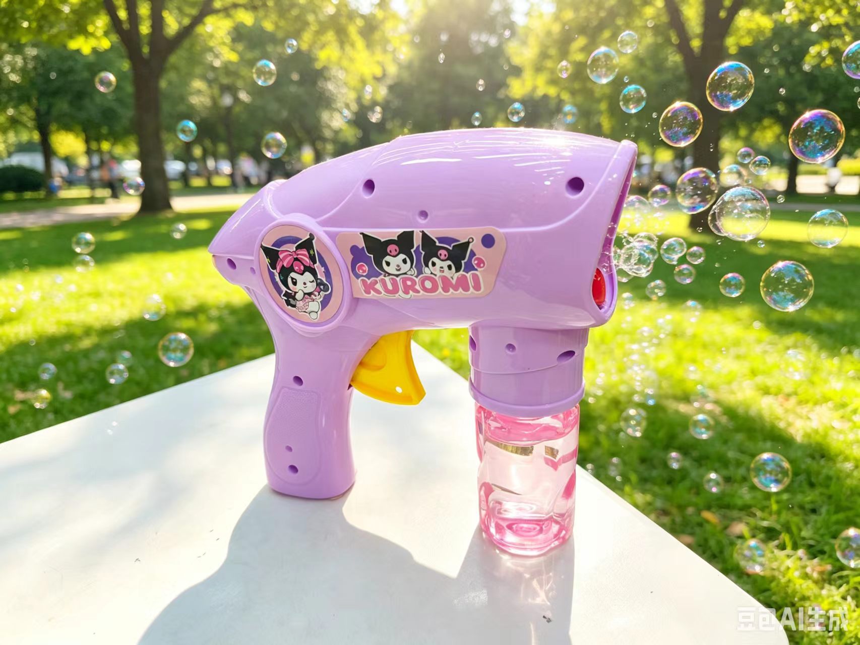 Kulomi Bubble machine, children's fully automatic bubble blowing gun, electric handheld, girlish outdoor internet-famous toy Item Picture