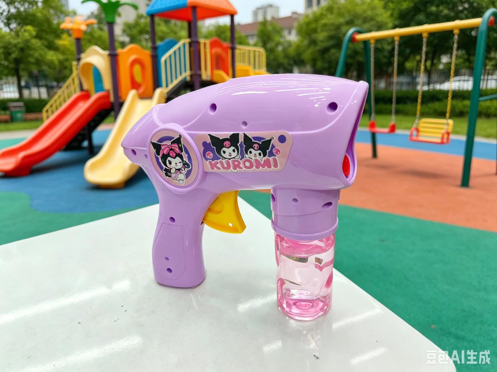 Kulomi Bubble machine, children's fully automatic bubble blowing gun, electric handheld, girlish outdoor internet-famous toy detail image 5