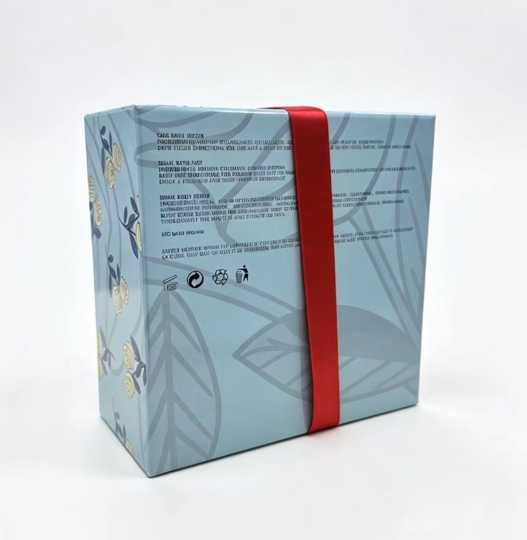Customized body care soap set with bath salts, bath towels and shampoo gift box details Picture