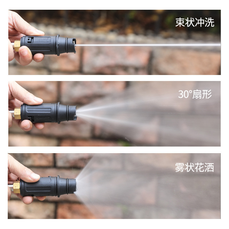 1/4 quick-connect ball valve switch for high-pressure car wash machine anti-burst water pipe, universal high-pressure car wash machine hose details Picture
