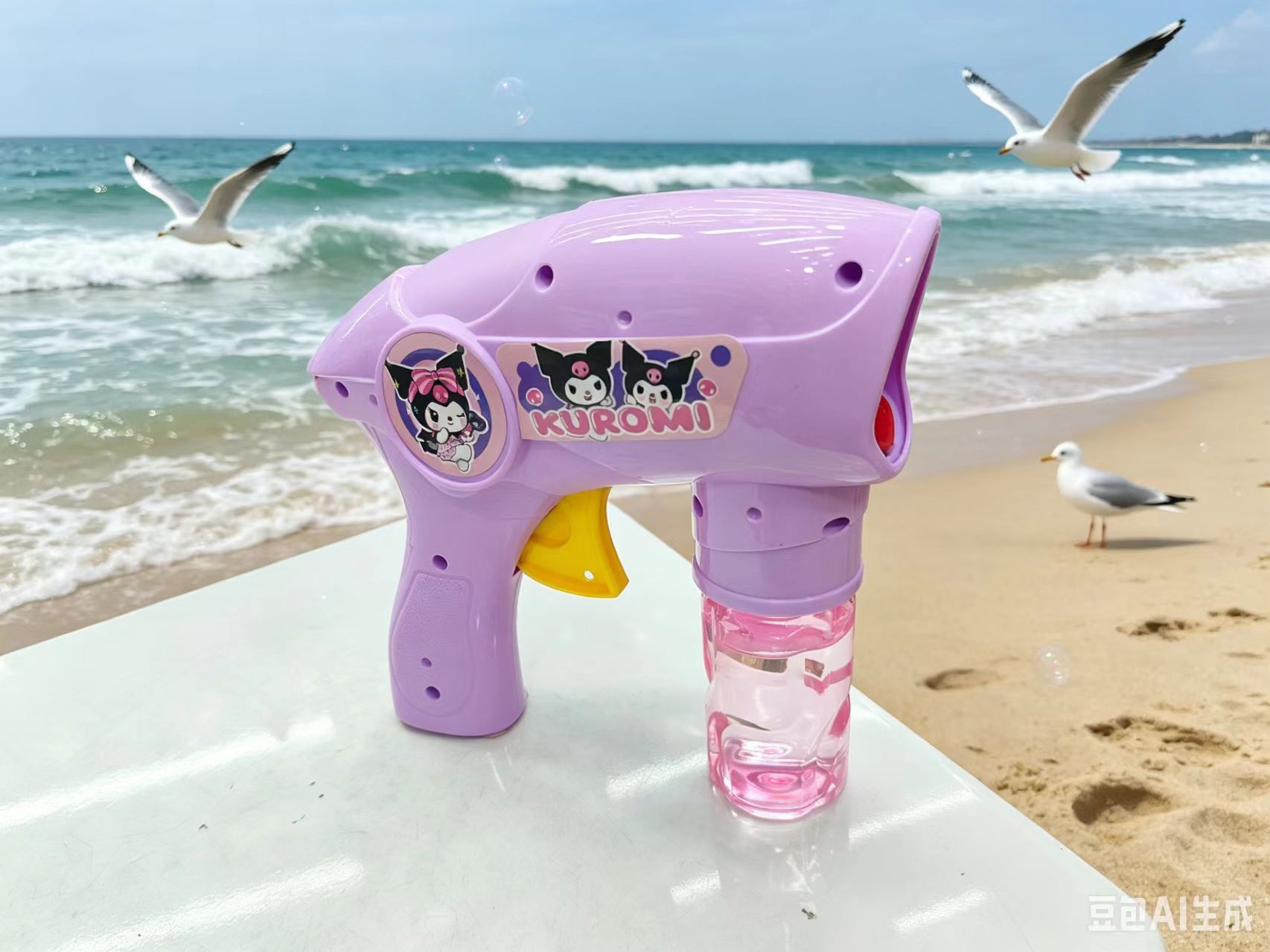 Kulomi Bubble machine, children's fully automatic bubble blowing gun, electric handheld, girlish outdoor internet-famous toy detail image 4