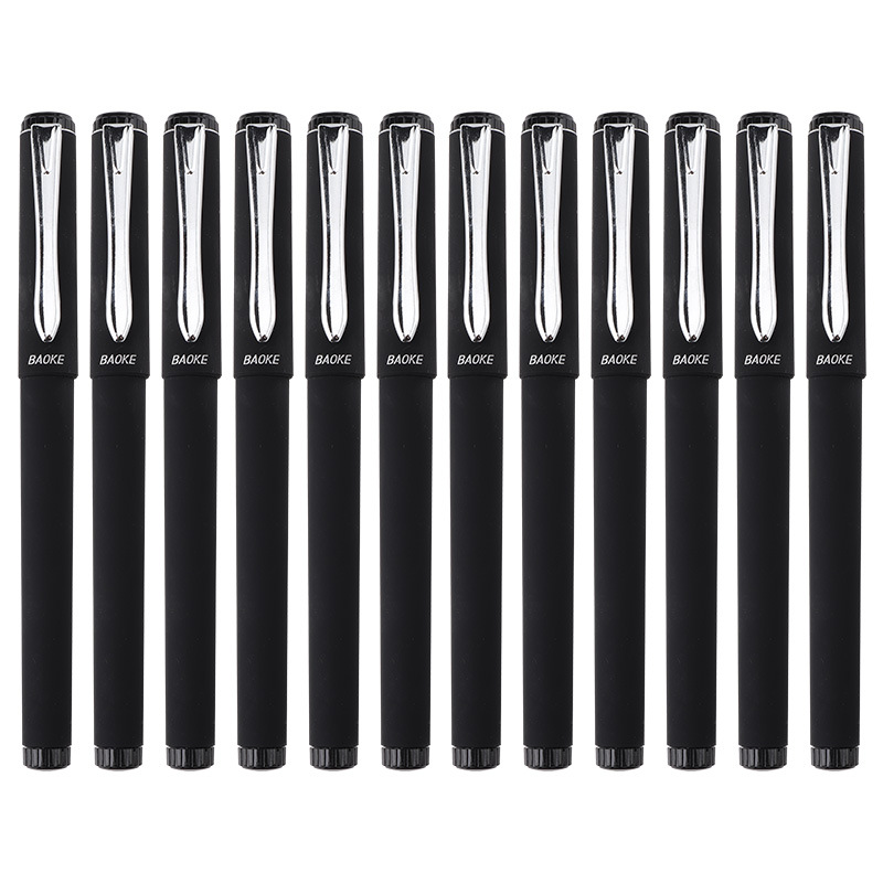 Baok frosted gel pen 0.5 0.7 large-capacity signature pen Business black fountain Pen 1.0 can be added with Logo Item Picture