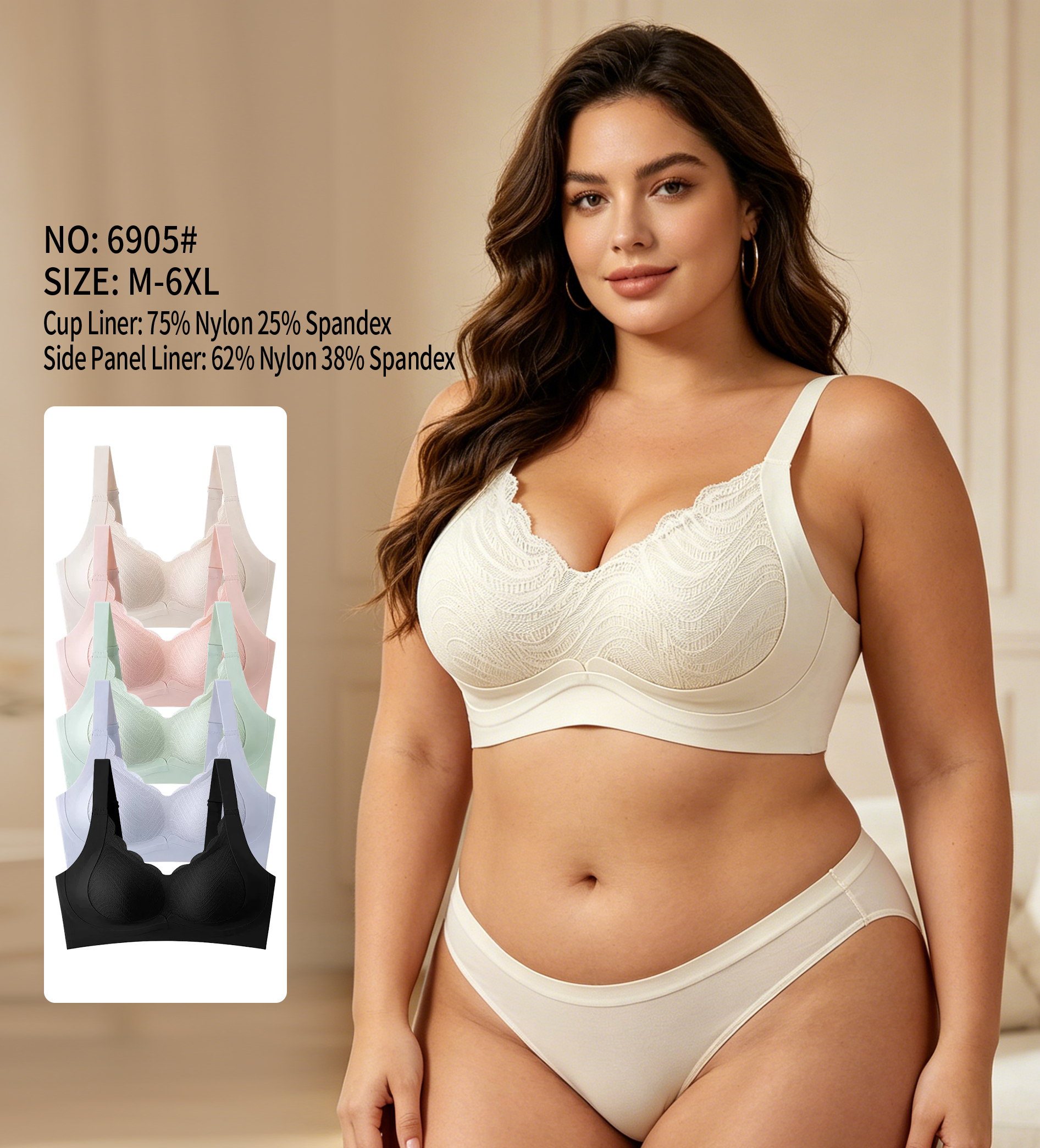 Ropa interior moda cómoda sin aros sujetador multicolor selección belleza espalda halter chaleco