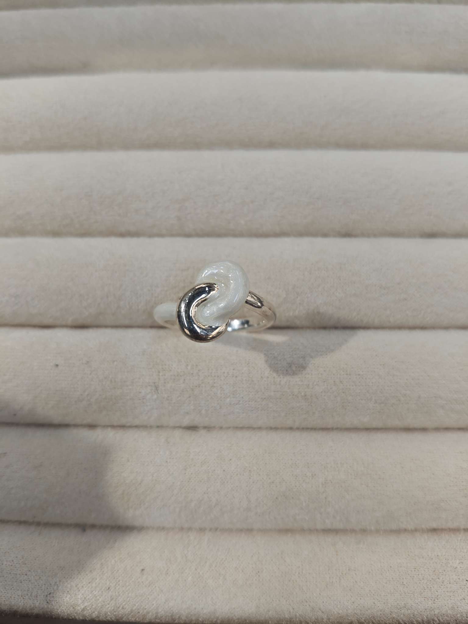 Plata simple anillo de moda para mujeres multiplos accesorios Specification image
