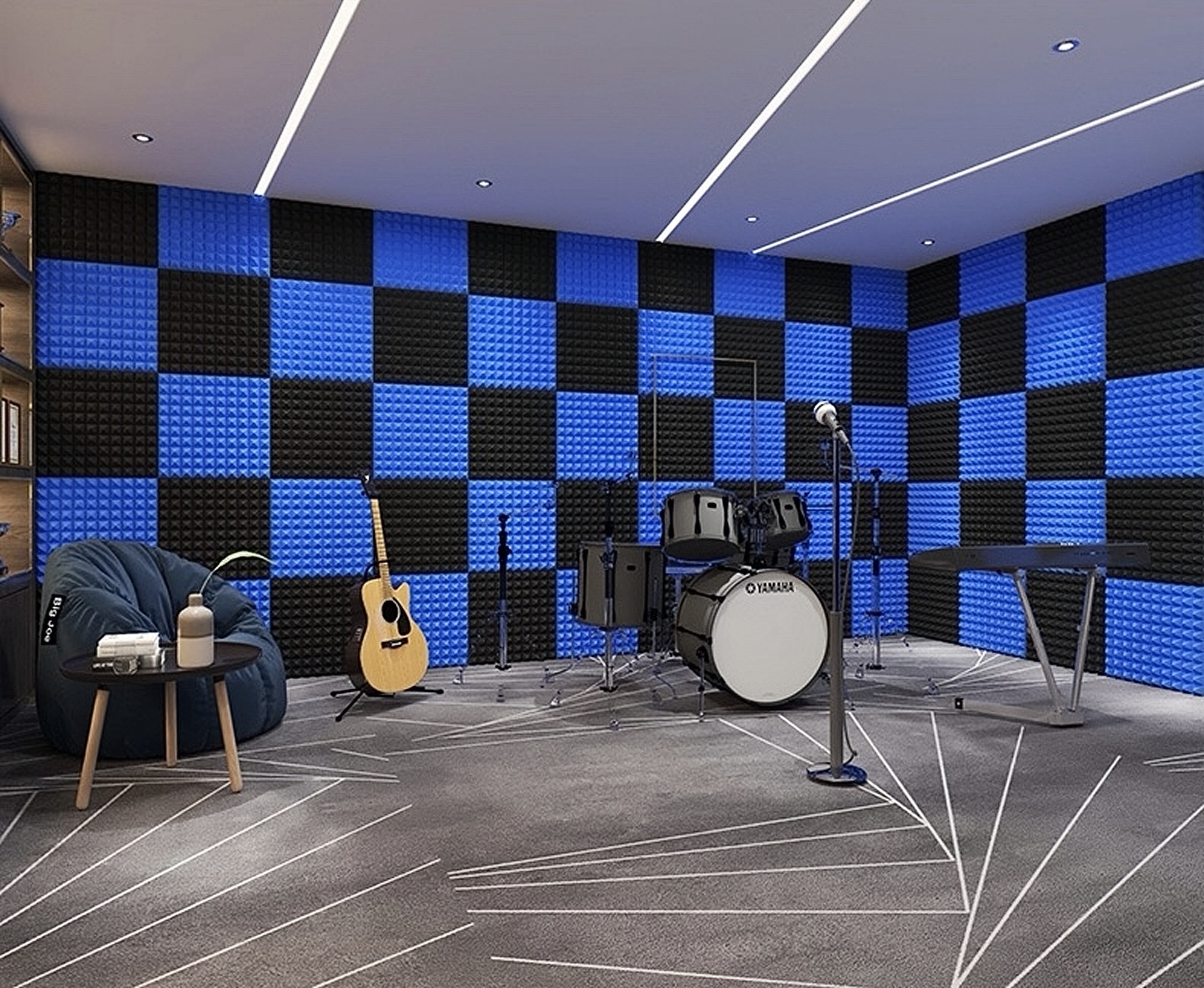 High-density sound-absorbing egg cotton! It can reduce echo and noise, is flexible and shock-absorbing without deformation, comes with self-adhesive backing for easy installation, and is suitable for e-sports rooms, recording studios, and live streaming rooms. Multiple colors and styles are available for selection pic 5