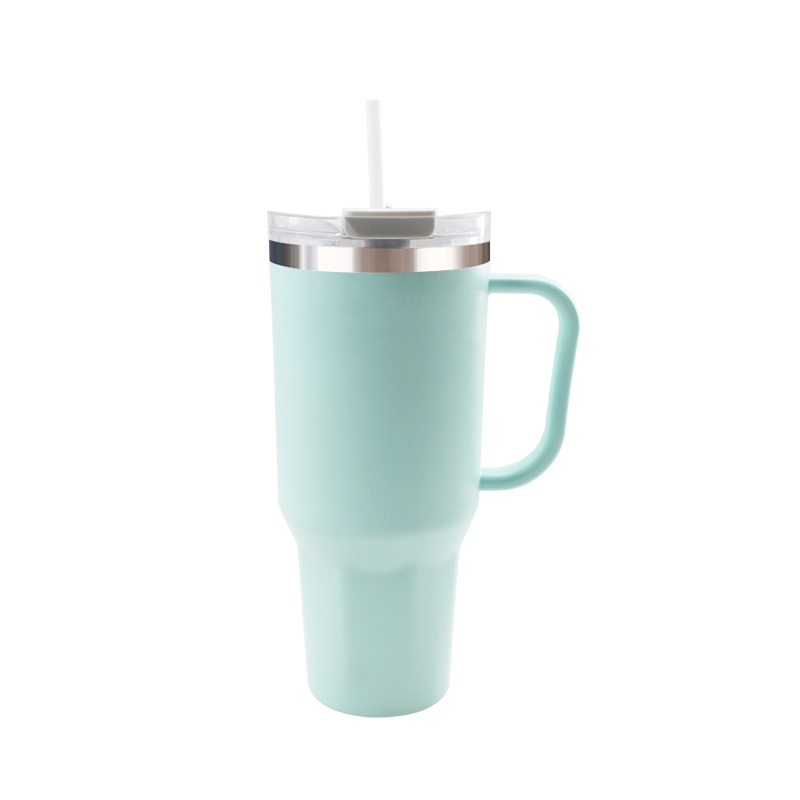 Cross-border 40oz car cup with handle, large-capacity water cup, 5D printed logo, 304 stainless steel outdoor sports portable water cup Item Picture