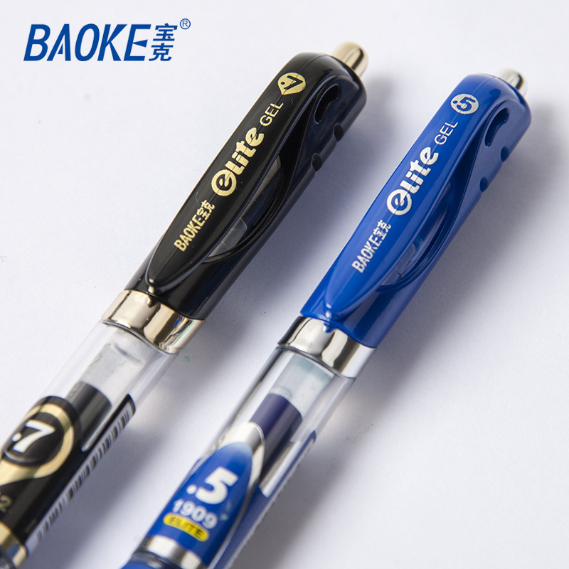 Baok Business Office signature pen, ballpoint pen, gel pen, blue-black 0.5. Press the prescription pen to print Logo Application Scenario