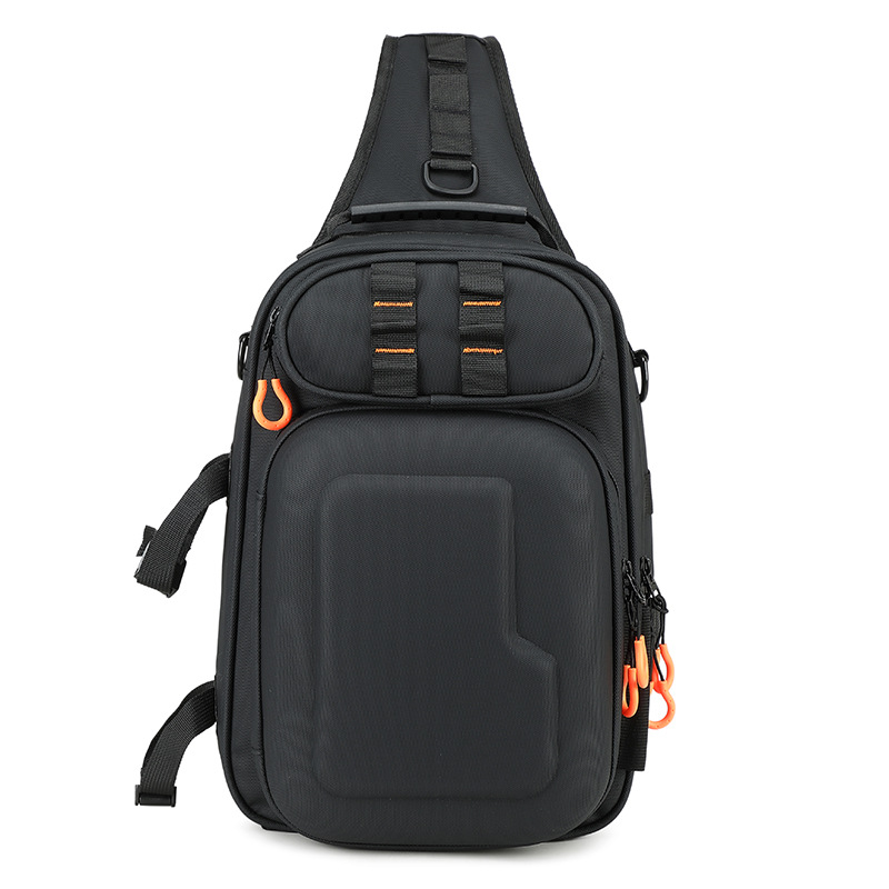 Lure bag: Multi-functional lure bag, dual-purpose high-end PVC hard shell waterproof backpack, crossbody bag, outdoor travel bag, cycling bag, fishing bag Item Picture