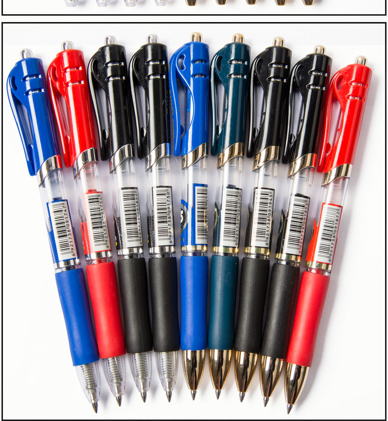 Baok Business Office signature pen, ballpoint pen, gel pen, blue-black 0.5. Press the prescription pen to print Logo pic 9