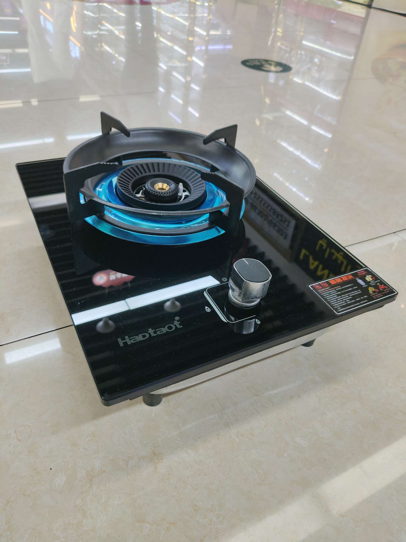 Gas stove, single burner, high-intensity stove, household countertop, built-in, direct injection liquefied gas, single burner, single energy-saving gas stove details Picture