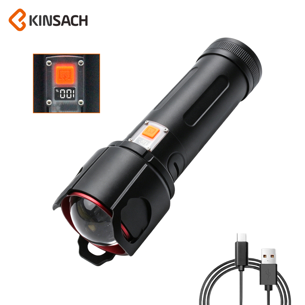KINSACH work light White Laser high-intensity flashlight Set Multi-functional emergency lighting portable flashlight