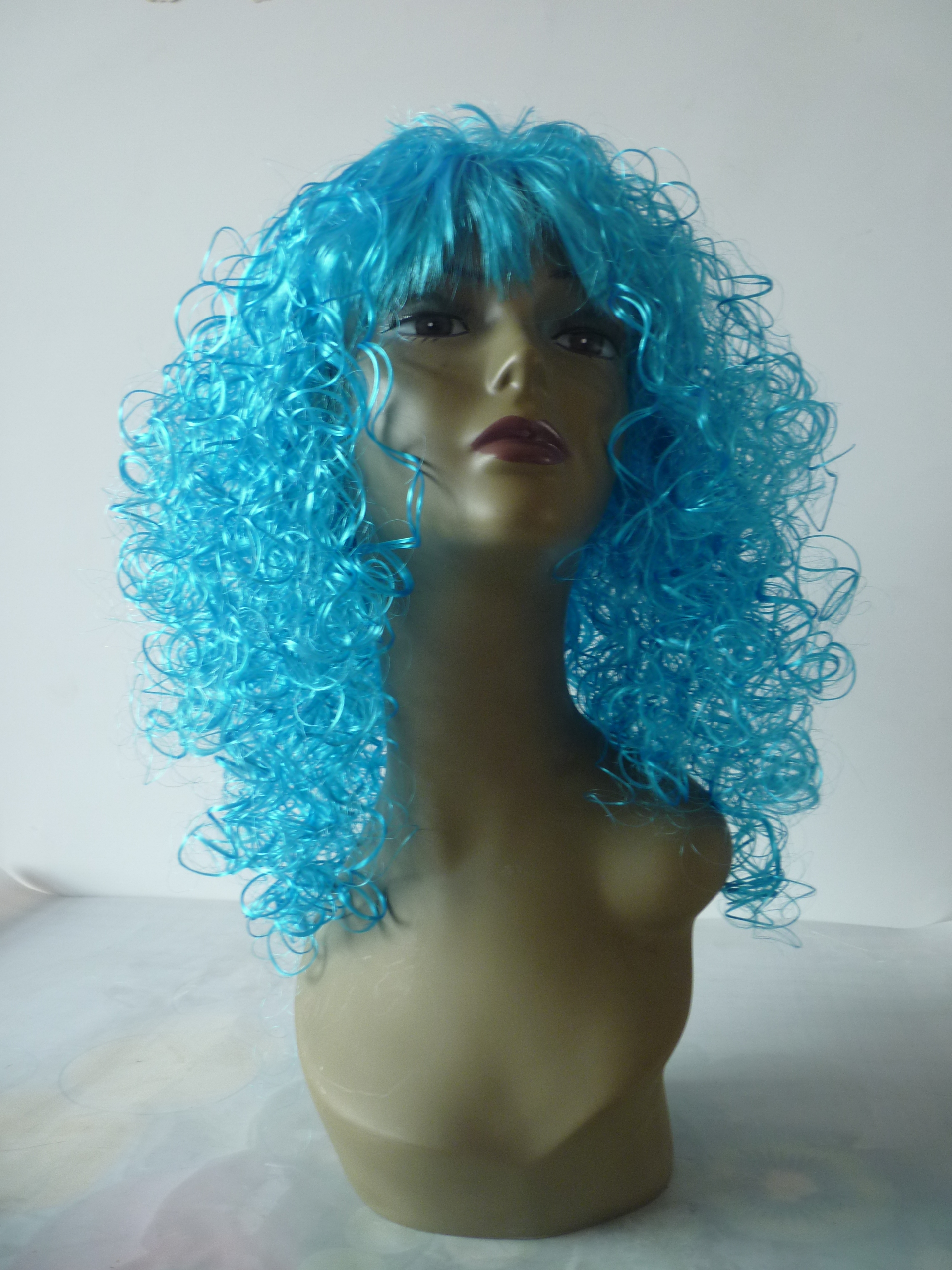 The long and small roll wig cover with single-color wash glue can be made in other colors Item Picture