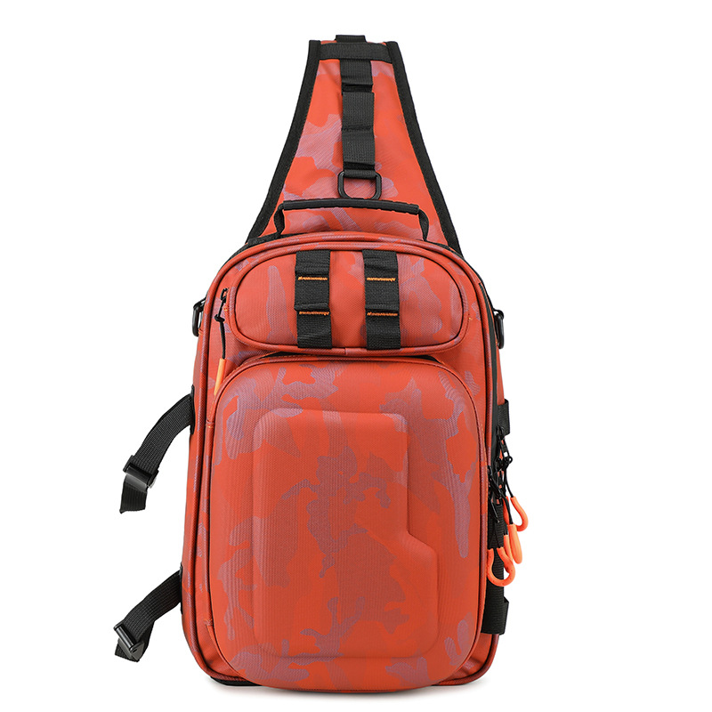 Lure bag: Multi-functional lure bag, dual-purpose high-end PVC hard shell waterproof backpack, crossbody bag, outdoor travel bag, cycling bag, fishing bag