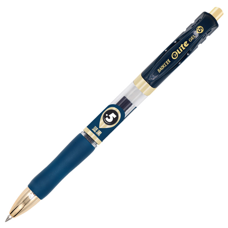 Baok Business Office signature pen, ballpoint pen, gel pen, blue-black 0.5. Press the prescription pen to print Logo Item Picture
