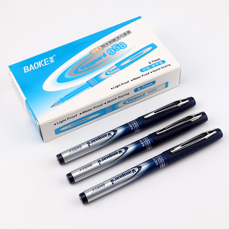Bok gel pen, black gel pen 0.7, student water-based pen, quick-drying, creative office signature pen, business Application Scenario