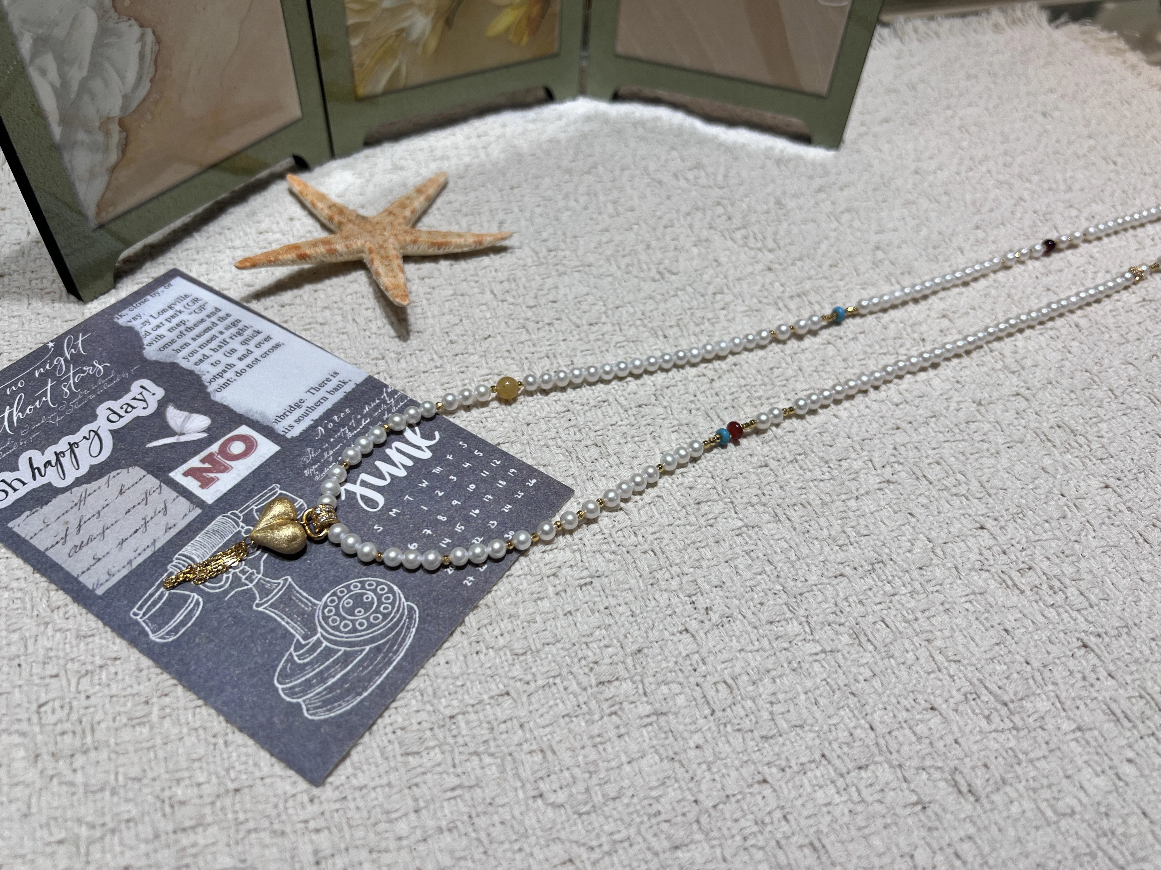 Natural freshwater round pearls paired with 925 silver jewelry Shun Ai pearls detail image 5