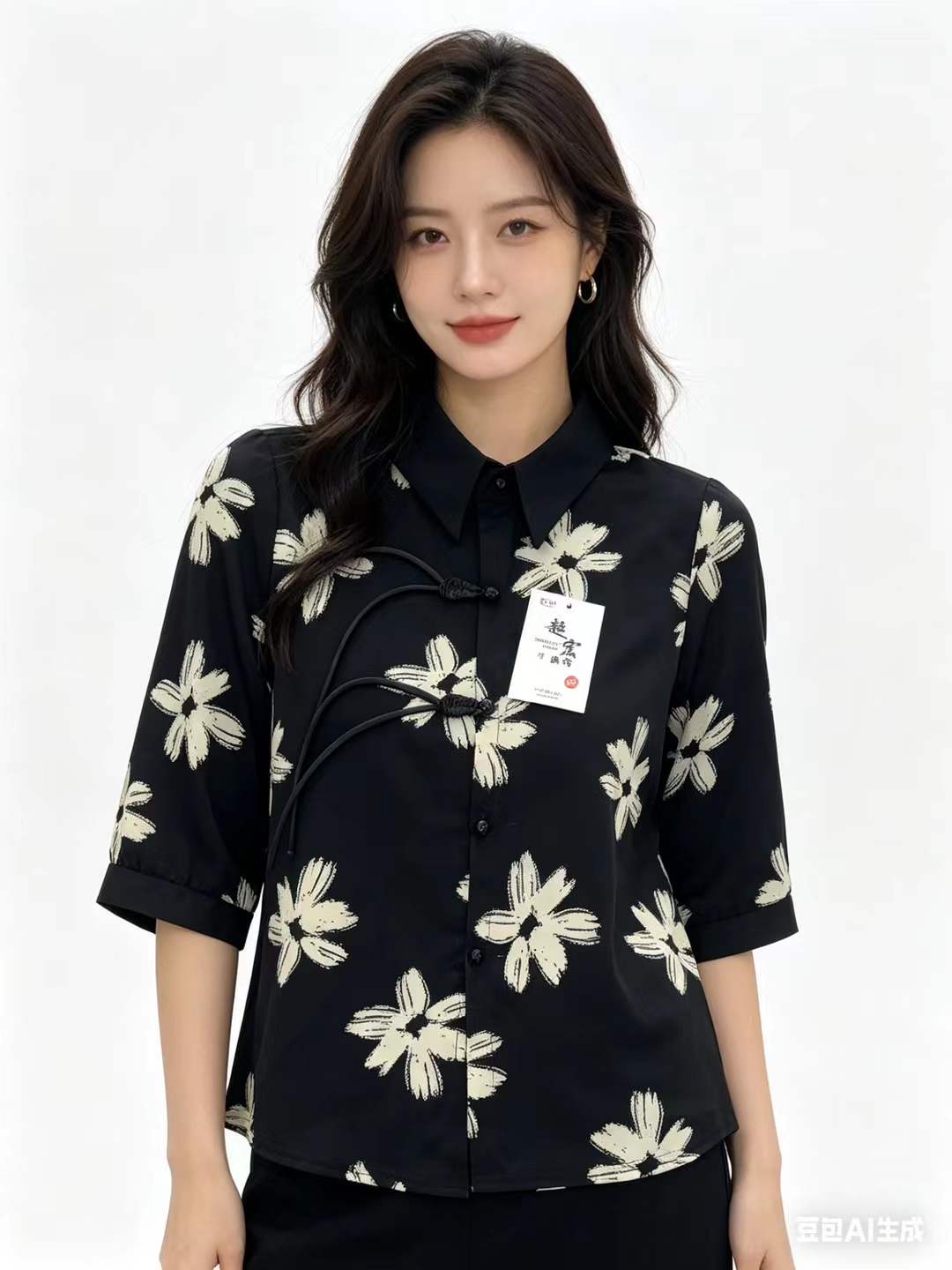 女式衬衫实物图
