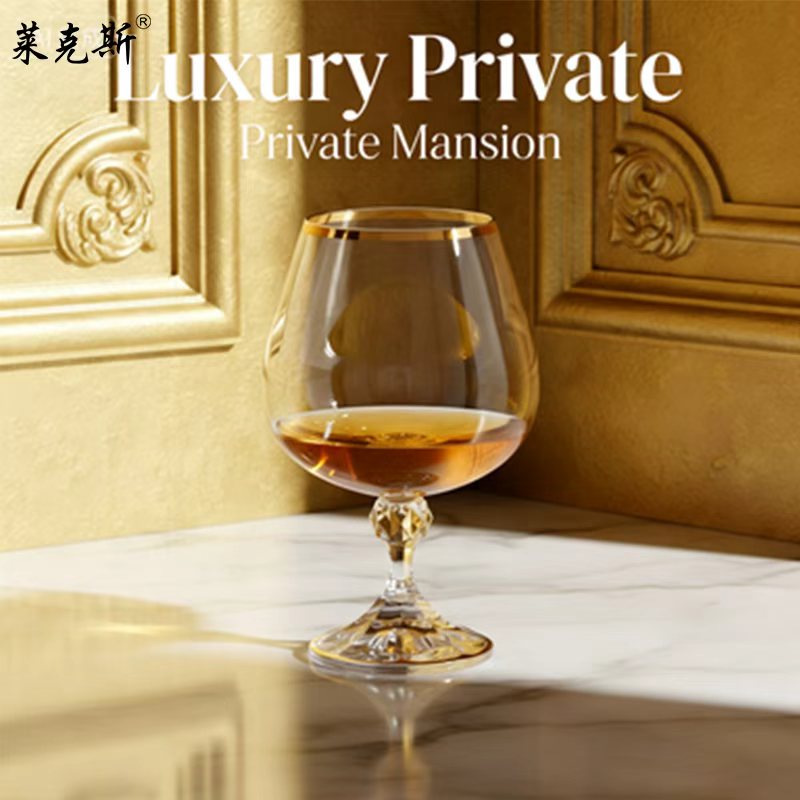 源头工厂直销无铅水晶酒具，涵盖红酒杯、醒酒器、白酒杯等套装，手工雕刻描金吧 KTV 商用及家庭聚会品鉴欧式高档无铅水晶高脚杯 undefined