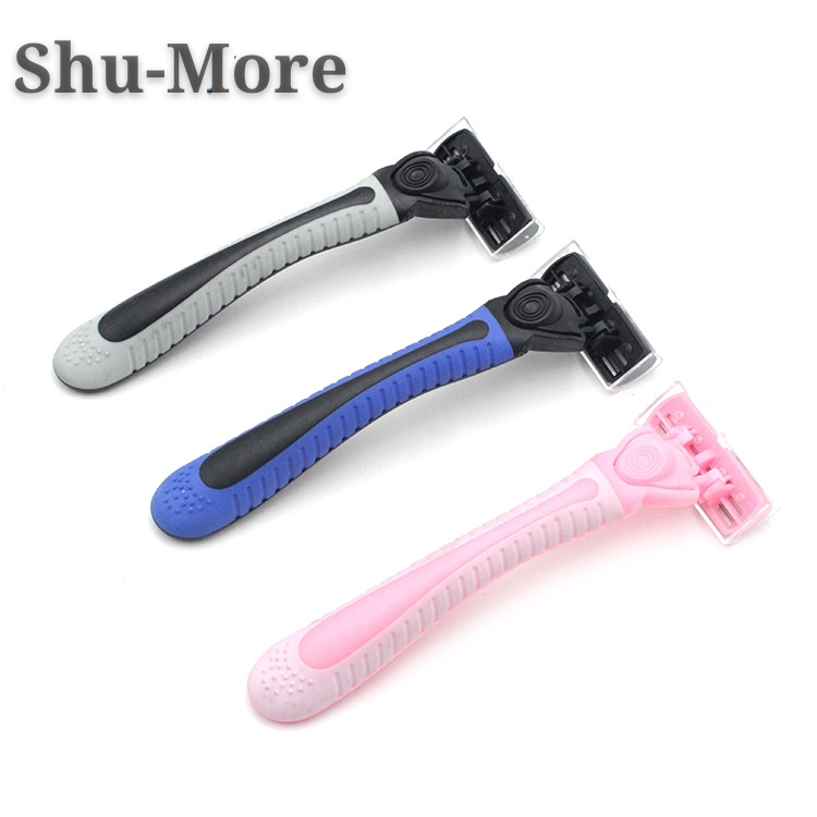 Shu-More 精品剃须刀刮胡刀手动剃须刀男士一次性剃须刀 刮胡刀 旅行便携酒店个人清洁用品多层刀片剃须刀搓澡巾105150641详情4