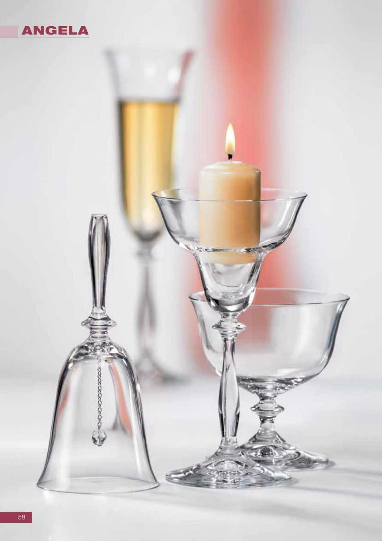 捷克进口BOHEMIA水晶玻璃杯家用无铅水晶杯安吉拉350ml红酒杯波尔多杯适用于家用酒店商务宴请 undefined