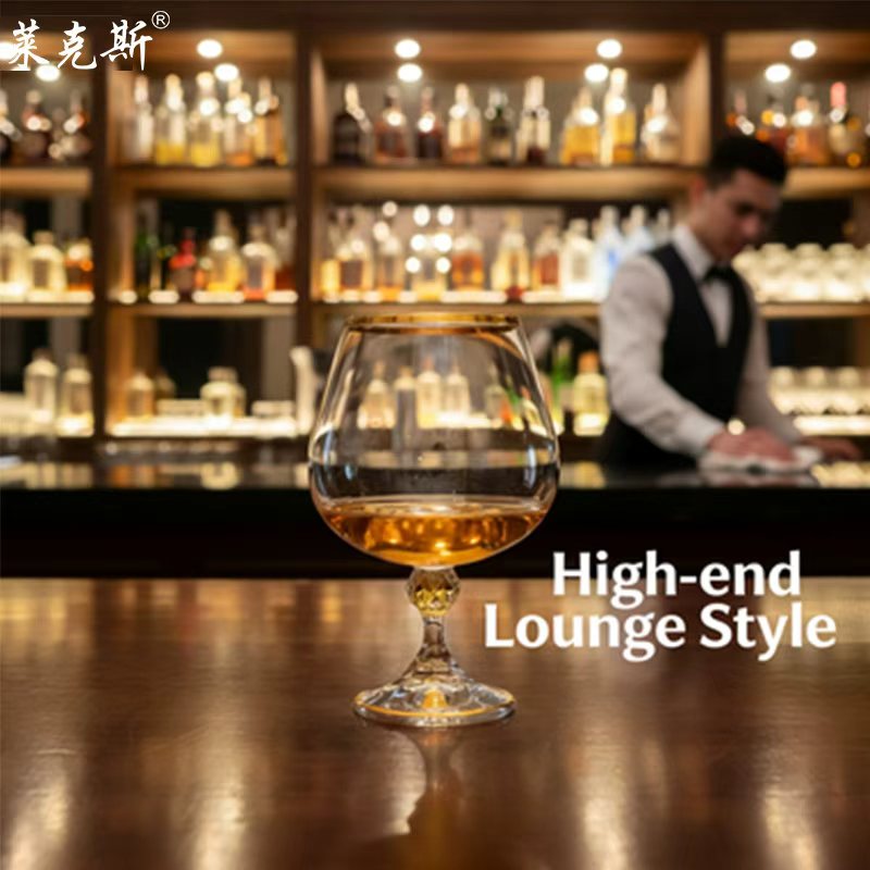 源头工厂直销无铅水晶酒具，涵盖红酒杯、醒酒器、白酒杯等套装，手工雕刻描金吧 KTV 商用及家庭聚会品鉴欧式高档无铅水晶高脚杯 undefined