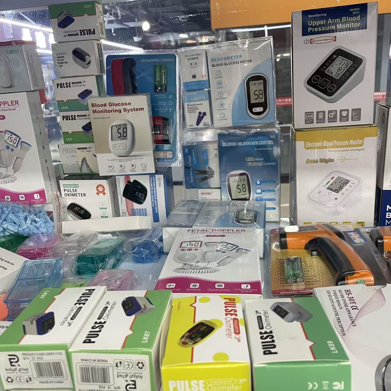 Customized export of blood glucose meters, blood pressure monitors and blood oxygen meters
