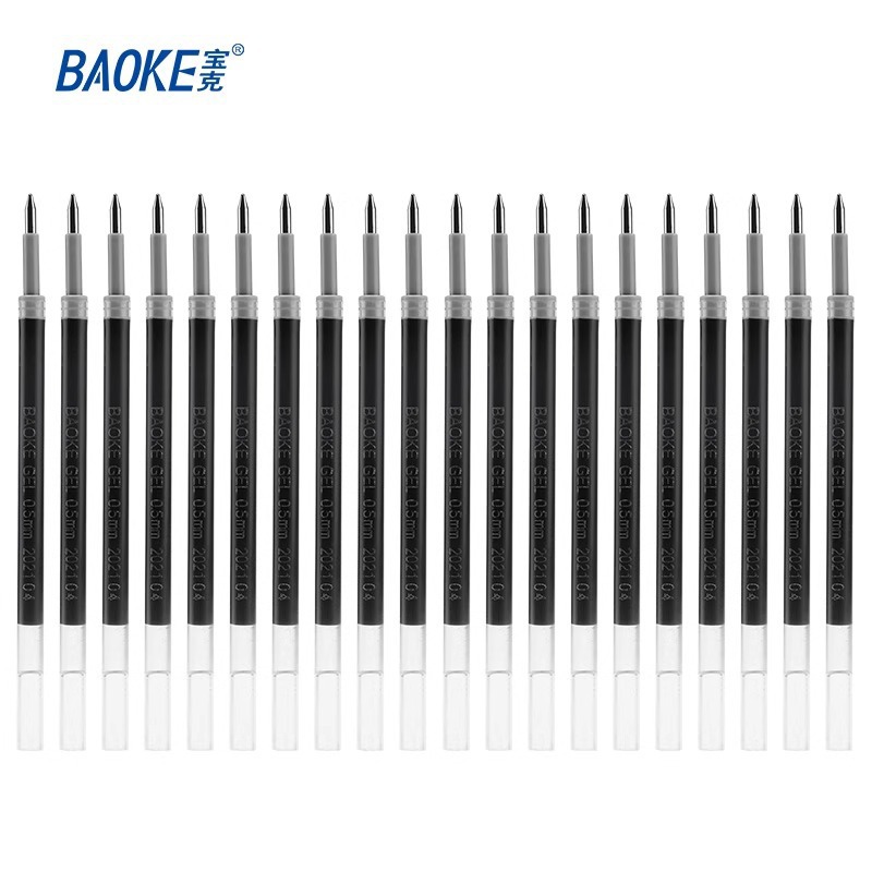 The Pok PS2600 black bullet pen with a 0.5 quick-drying ink leak-proof gel pen is used as a substitute for the pen core for students' exams Application Scenario