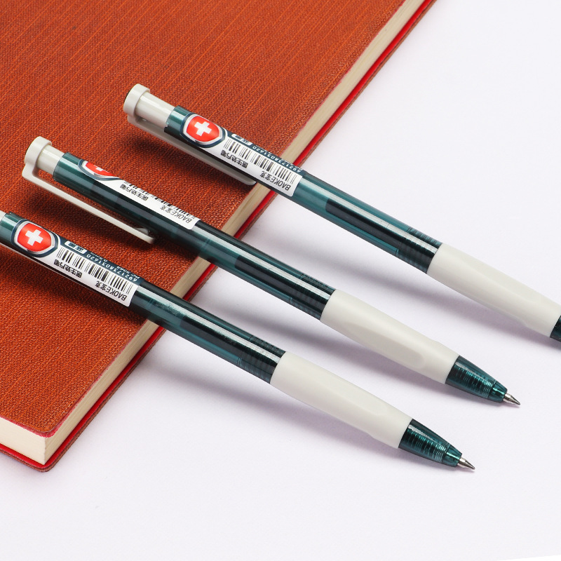 Bok 5068 prescription pen, blue-black press gel pen, nurse's signature pen, ink blue, can print LOGO Specification image