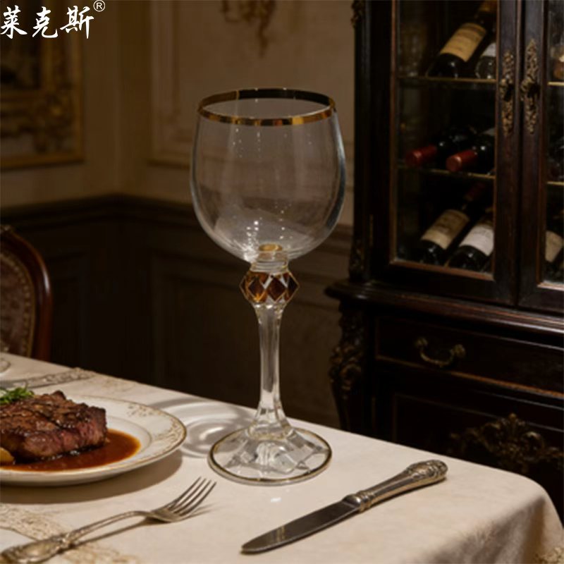 捷克进口莱克斯环保安全无铅水晶杯茱丽叶描金190ml白葡萄酒杯 undefined