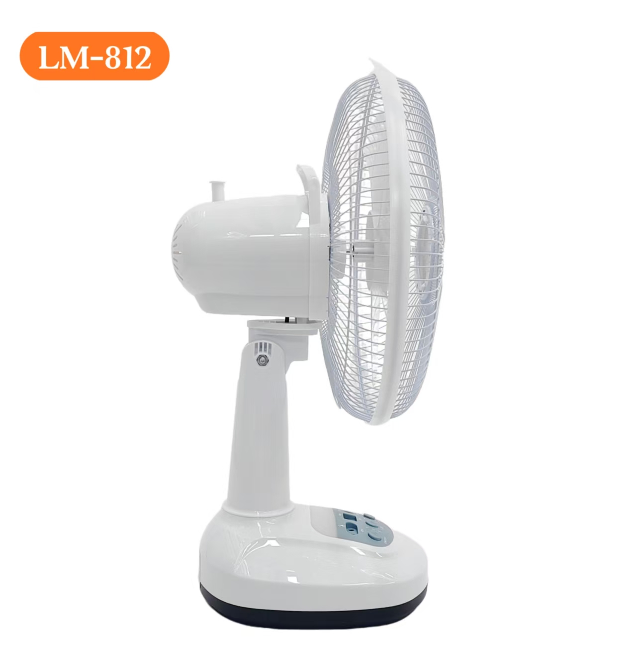 YOBOLIFE's new LM-812 floor-standing fan, a 12-inch solar-powered charging fan, is a best-selling office desk fan and bedroom desktop electric fan. Best-selling small household fans in Africa and South America Specification image