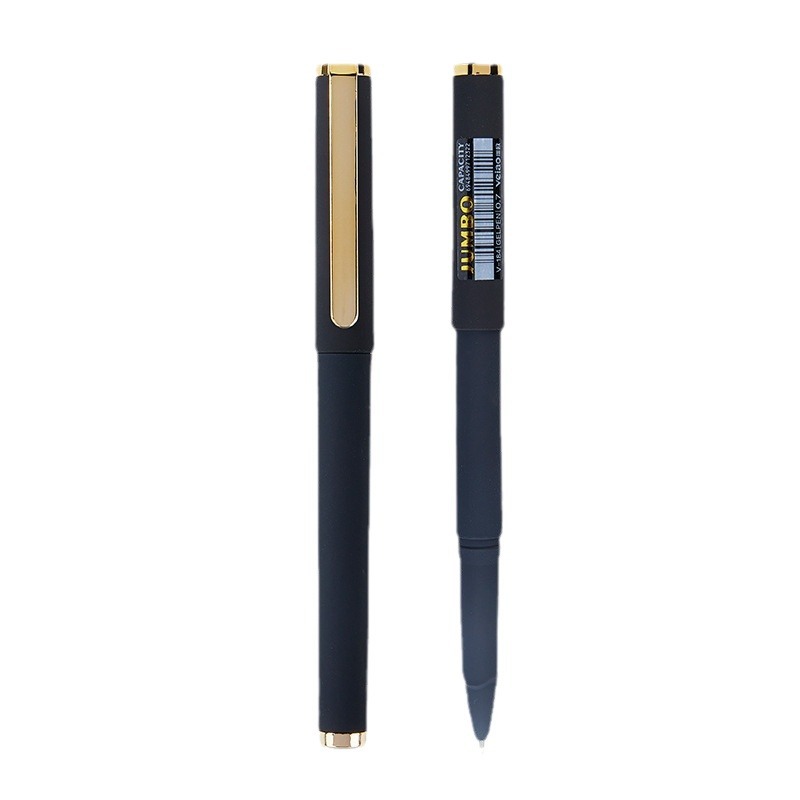 Vio large-capacity black signature pen 0.5 matte 0.7 gold clip business gel pen printable 1.0 gel pen Item Picture