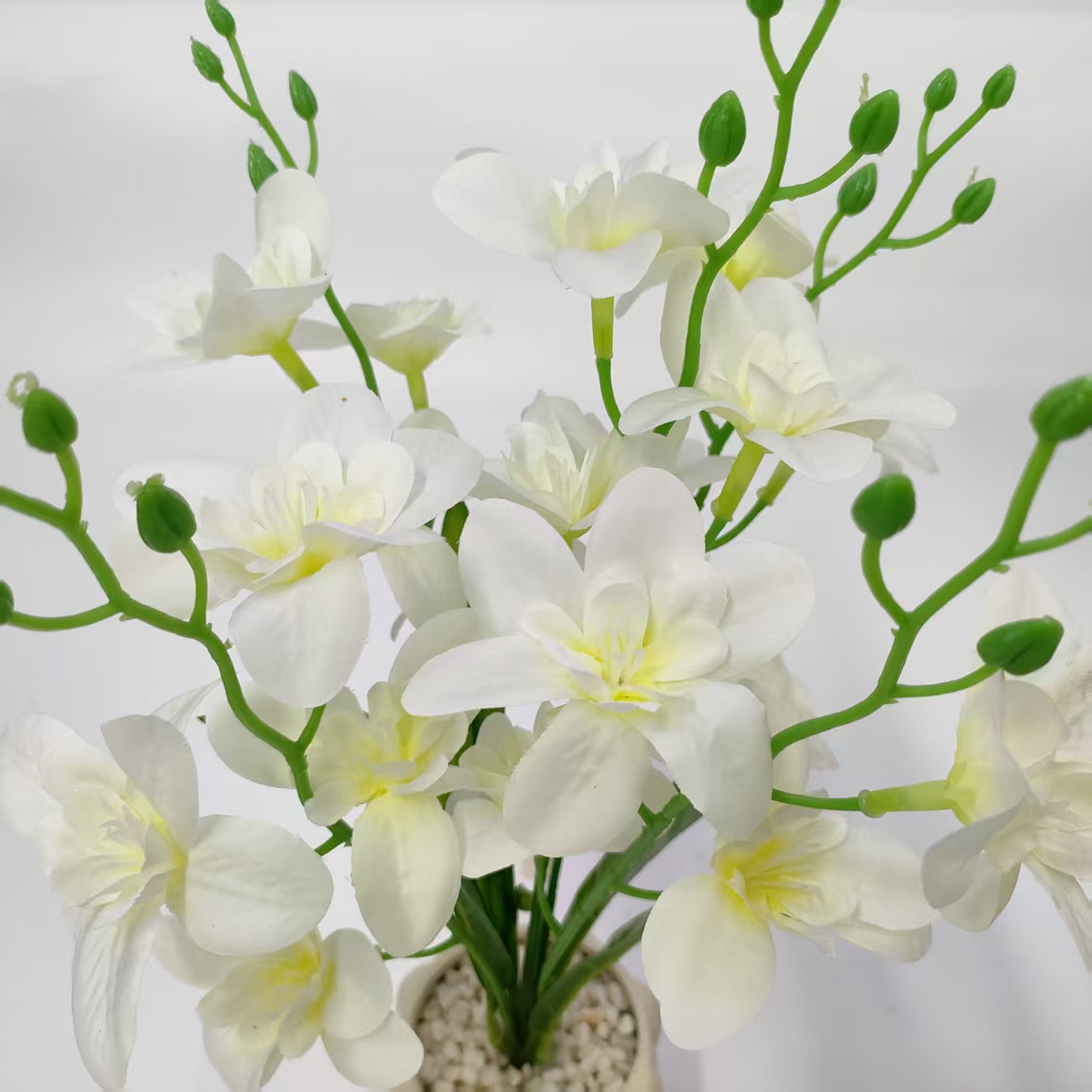 仿真花/仿真植物/大叶子假花/针织花/绿植仿真白底实物图
