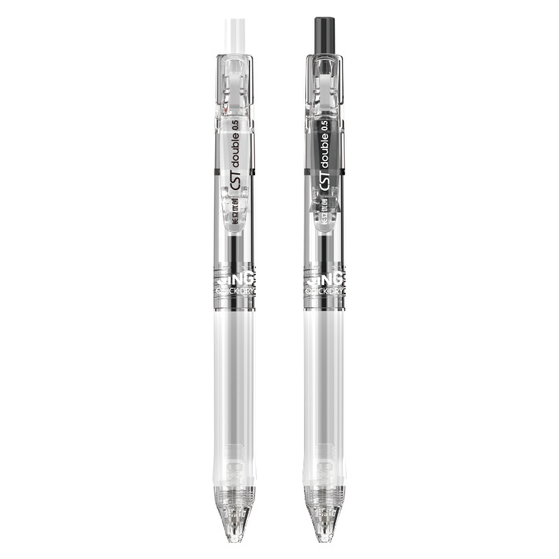 The UC-P20 double-bead dot press gel pen is simple and practical, durable and transparent for students to practice questions, and is specially designed for exams Item Picture