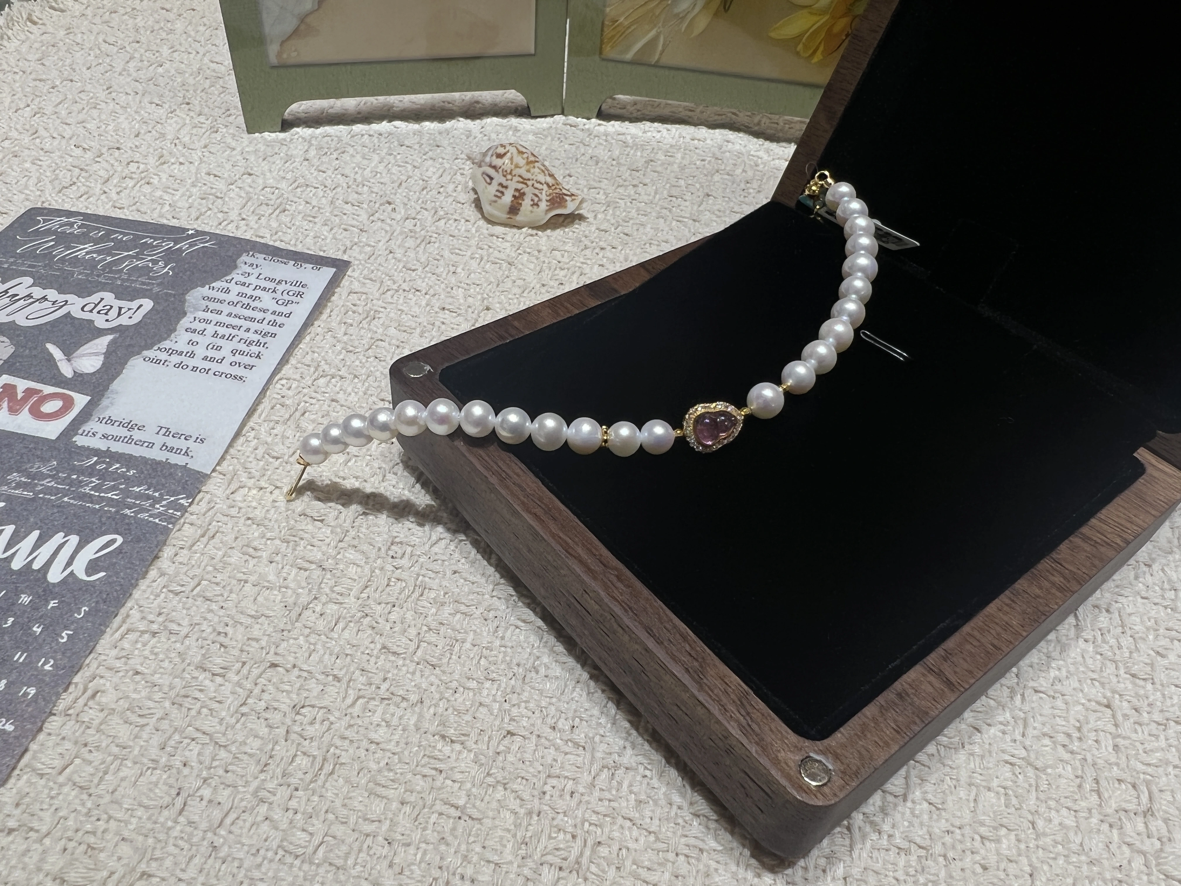 Natural freshwater pearls paired with silver jewelry accessories: Fashionable Shun Ai Pearls detail image 4