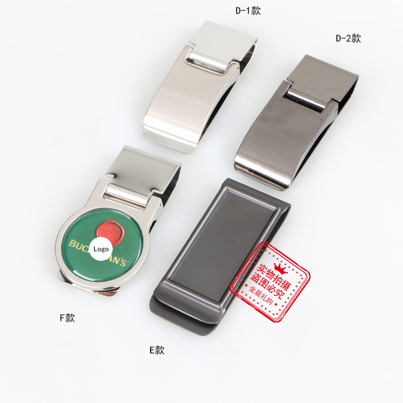 DIY craft metal ticket holders, bill holders, money holders, banknote holders, U-shaped banknote holders can be made with logos details Picture
